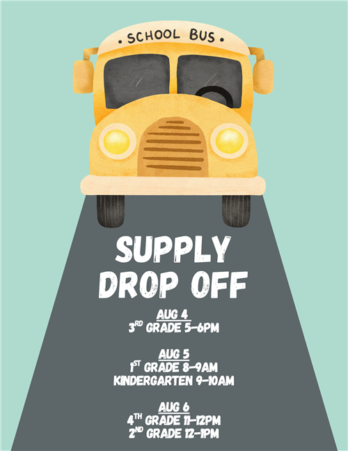  Supply Drop Off Times